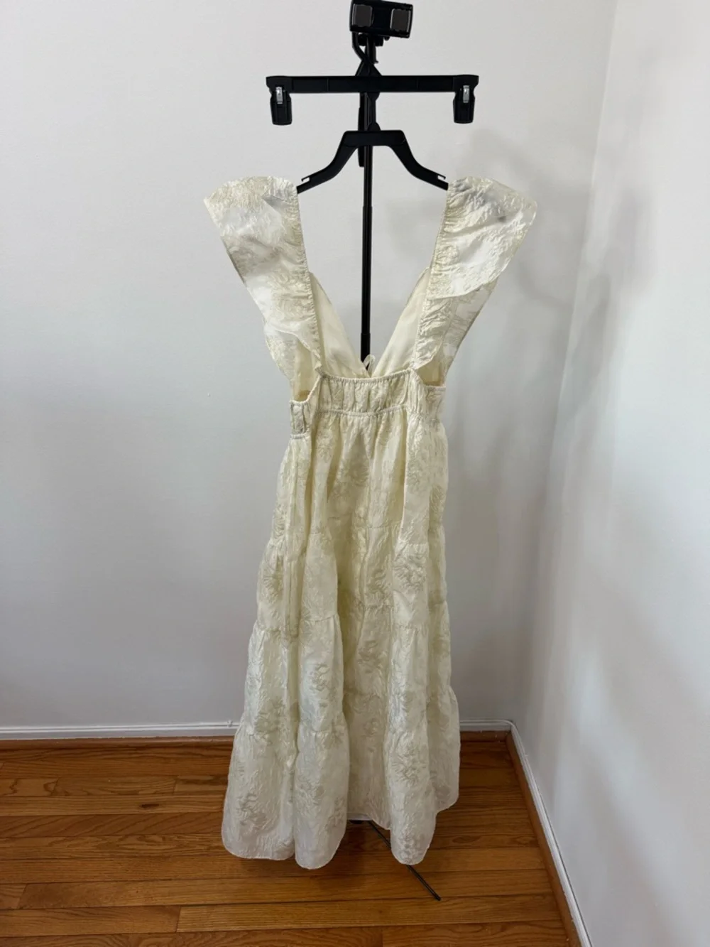 Altar'd State Cream V-Neck Tiered Maxi Dress - Picture 5 of 6